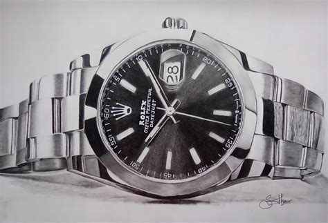 sketch with Rolex